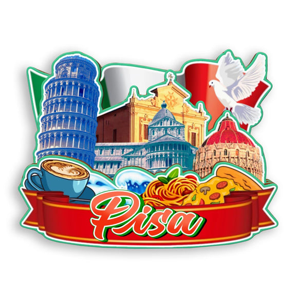 Refrigerator Magnet for Pisa Italy  1294