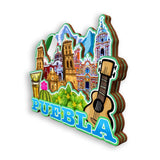 Refrigerator Magnet for Puebla Mexico  1834