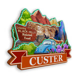 Refrigerator Magnet for Custer South Dakota USA  1146