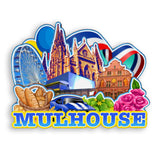 Refrigerator Magnet for Mulhouse France  1356