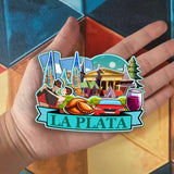 Refrigerator Magnet for La Plata Argentina  2837