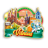 Refrigerator Magnet for Vilnius Lithuania  2477