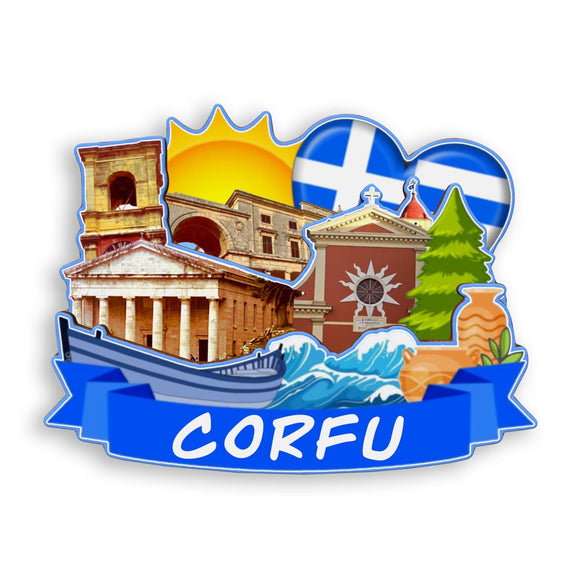 Refrigerator Magnet for Corfu Greece  1740