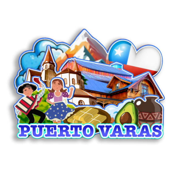 Refrigerator Magnet for Puerto Varas Chile  2857