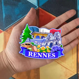 Refrigerator Magnet for Rennes France  1325
