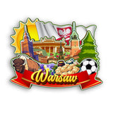 Refrigerator Magnet for Warsaw Poland  2109