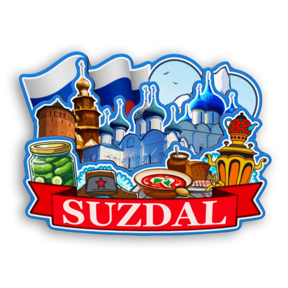 Kühlschrankmagnet für Susdal, Russland 2545