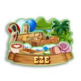 Refrigerator Magnet for Eze France  2609