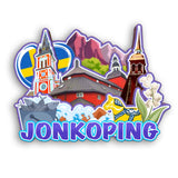 Refrigerator Magnet for Jonkoping Sweden  2182