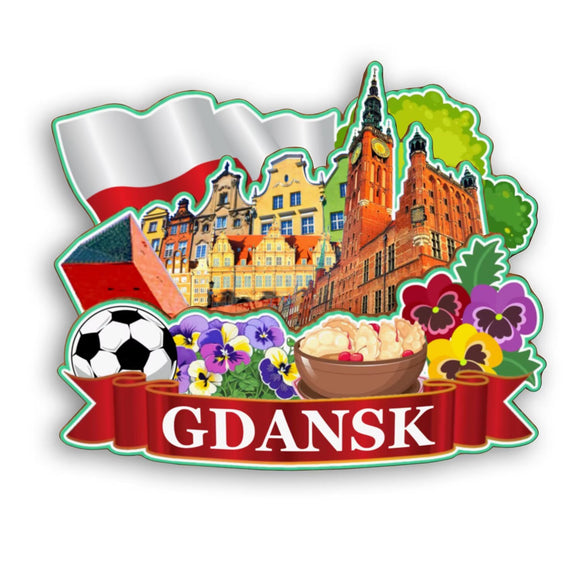 Refrigerator Magnet for Gdansk Poland  2113
