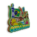 Магнит на холодильник для Ору-Прету, Бразилия, 1909 г.