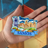 Refrigerator Magnet for Samos Greece  1775