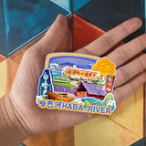 Refrigerator Magnet for Habahe, Xinjiang, China  635