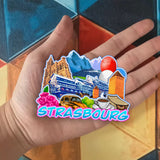 Refrigerator Magnet for Strasbourg France  1350