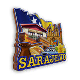 Refrigerator Magnet for Sarajevo Bosnia and Herzegovina  2414