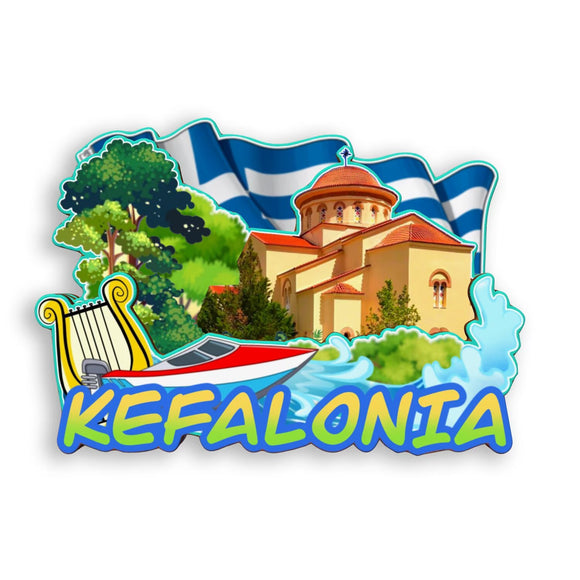 Refrigerator Magnet for Kefallinia Greece  1761