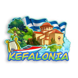 Refrigerator Magnet for Kefallinia Greece  1761