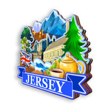 Refrigerator Magnet for Jersey UK  1468