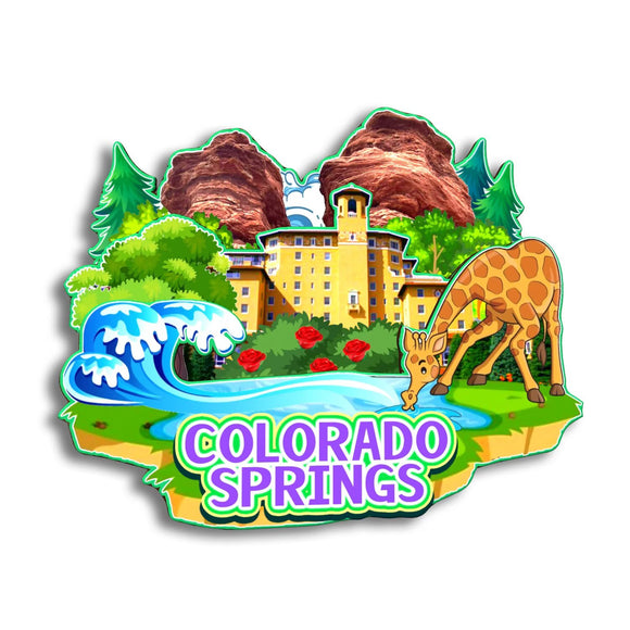 Kühlschrankmagnet für Colorado Springs Colorado USA 272