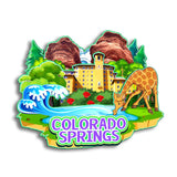 Kühlschrankmagnet für Colorado Springs Colorado USA 272