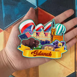 Магнит на холодильник Гданьск Польша 2114