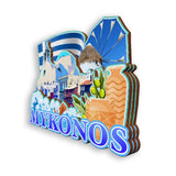 Refrigerator Magnet for Mykonos Greece  1709