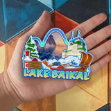 Refrigerator Magnet for Lake Baikal Russia  2551