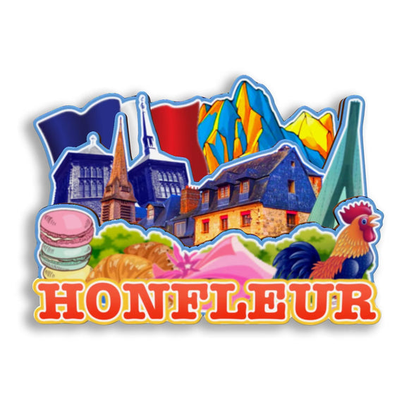 Refrigerator Magnet for Honfleur France  2631
