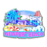 Магнит на холодильник для Ньюпорт-Бич, Калифорния, США 243