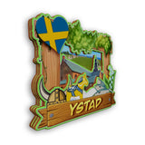 Refrigerator Magnet for Ystad Sweden  2173