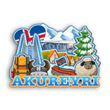 Refrigerator Magnet for Akureyri Iceland  2248