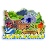 Refrigerator Magnet for Hersonissos Greece  1768