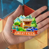 Refrigerator Magnet for Great Falls Montana USA  1032