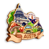 Kühlschrankmagnet für Austin Texas USA 387