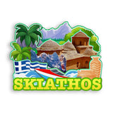 Refrigerator Magnet for Skiathos Greece  1753