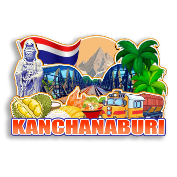 Refrigerator Magnet for Kanchanaburi Thailand  2809