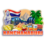 Refrigerator Magnet for Kanchanaburi Thailand  2809