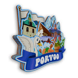 Refrigerator Magnet for Porvoo Finland  2337