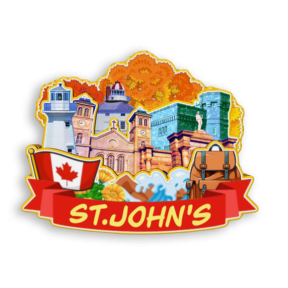 Refrigerator Magnet for St.John's Canada  1885