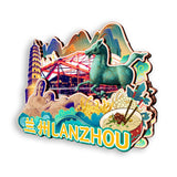 Магнит на холодильник для Ланьчжоу, Ганьсу, Китай 438