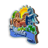 Refrigerator Magnet for Sparta Greece  1750