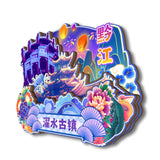 Refrigerator Magnet for Zhuoshui Ancient Town, Qianjiang, Chongqing, China  1