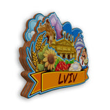 Refrigerator Magnet for Lviv Ukraine  2392