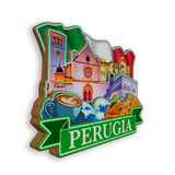 Refrigerator Magnet for Perugia Italy  1303