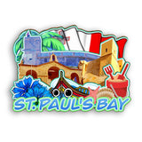 Refrigerator Magnet for St.Paul's Bay Malta  2311