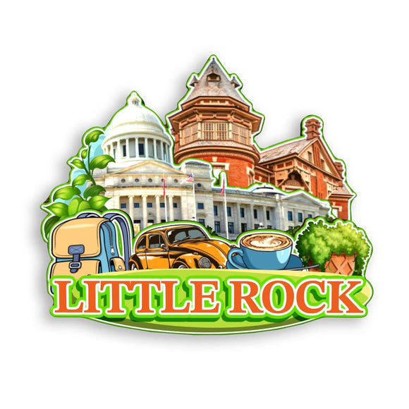 Refrigerator Magnet for Little Rock Arkansas USA  331