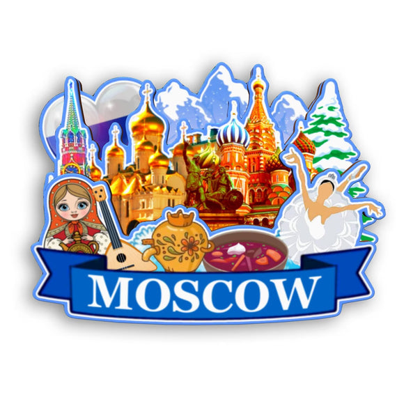 Refrigerator Magnet for Moscow Russia  2518