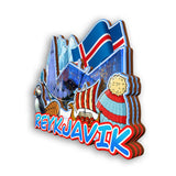 Refrigerator Magnet for Reykjavik Iceland  2244