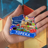 Kühlschrankmagnet für Topeka Kansas USA 952