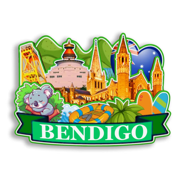 Магнит на холодильник Bendigo Australia 2696